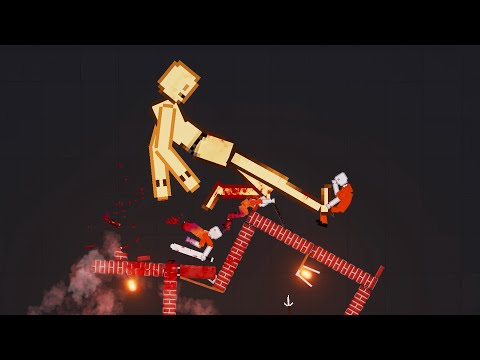 Human Vs Giant Robot Fighting Each Other In People Playground Vol.1