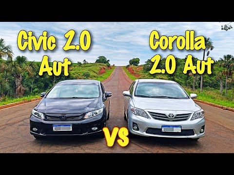 CIVIC 2.0 G9 AUT vs COROLLA 2.0 AUT! ( O duelo mais esperado do Ano😈)