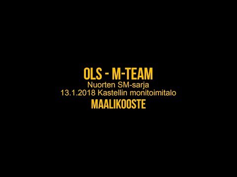 PASM Maalikooste: OLS - M-Team 13.1.2018
