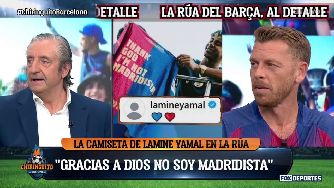 😅 "GRACIAS A DIOS, NO SOY MADRIDISTA", la imagen de LAMINE YAMAL que causó revuelo | El Chiringuito