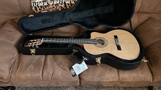 Video thumbnail for Ibanez GA34STCE Classical Guitar Unboxing & Review by What's For Dinner?