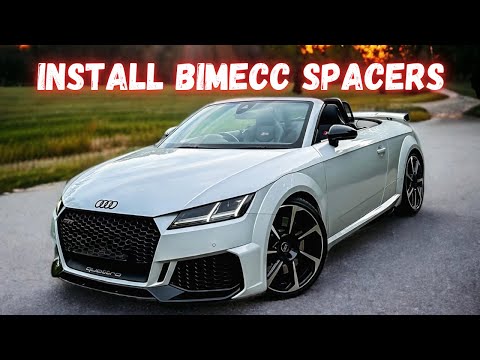 AUDI TTRS install Bimecc Spacers and AP Carbon Arch Guards