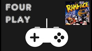 Four Play - Rampage - 8-bit Console Comparison