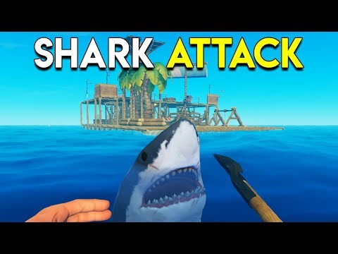 SHARK ATTACK! - Raft Gameplay