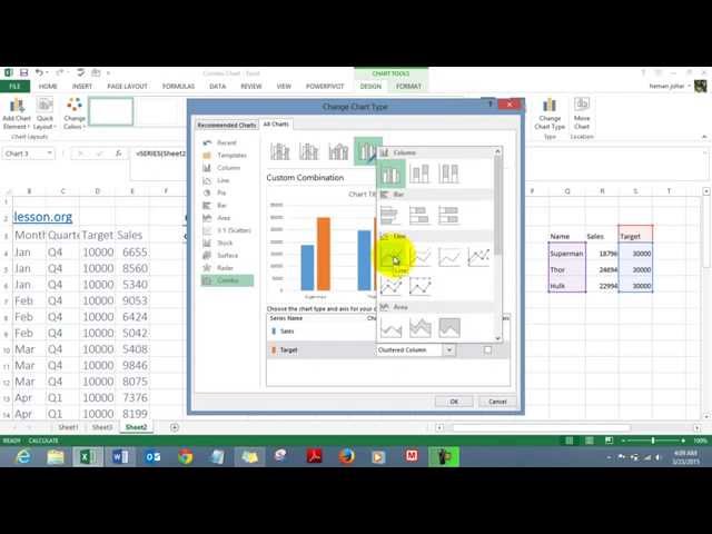 How To Create Combo Chart In Excel