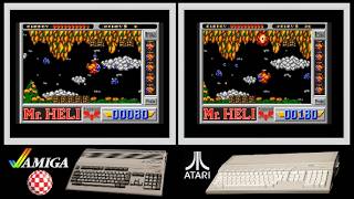 A500 vs Atari ST : MR HELI (Side by side comparison)