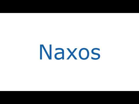 How To Pronounce Naxos With Greek Accent