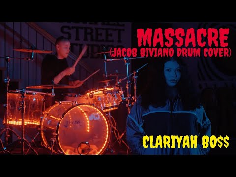 Clariyah Bo$$ - Massacre (Jacob Biviano Drum Cover)