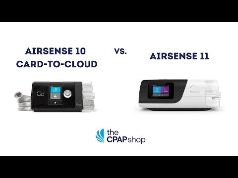 ResMed AirSense 10 Card-to-Cloud vs ResMed AirSense 11 CPAP Machine Comparison