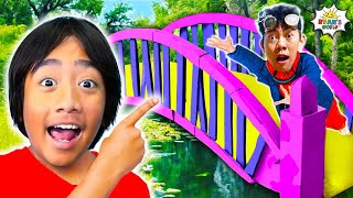 Ryan Learns How Bridges Work | Kids Learning Wonders of the World!