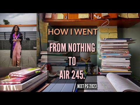 NEET PG || All India Rank 245 || MY JOURNEY. #neetpg #motivation #next