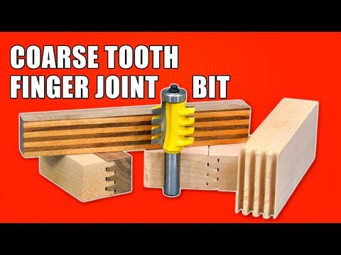 Reversible Finger Joint Router Bit - Coarse Tooth Finger Joints