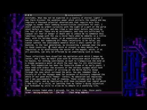 Moving Around An Emacs Document