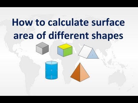 Part of a video titled How to calculate surface area of different shapes - YouTube