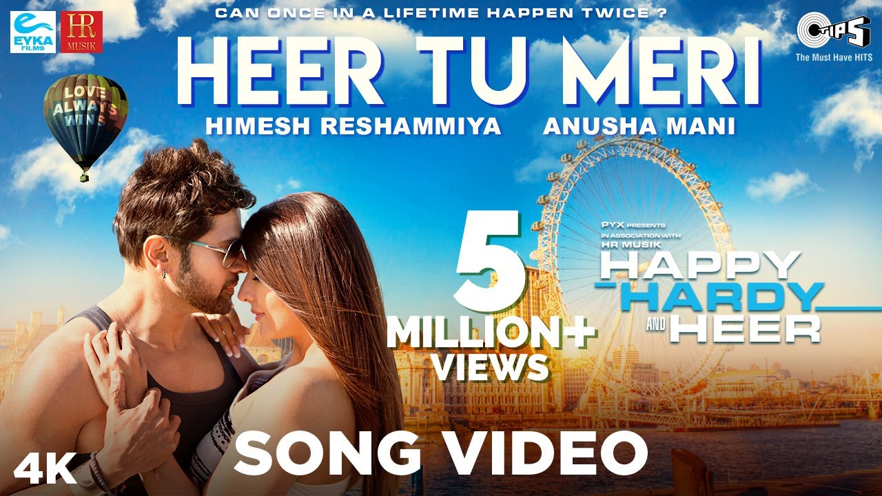 हीर तू मेरी HEER TU MERI LYRICS– HAPPY HARDY AND HEER - Himesh Reshammiya, Anusha Mani Lyrics nationaltracks Heer tu hi meri himesh reshamiya lyrics hindi amd english nationaltracks