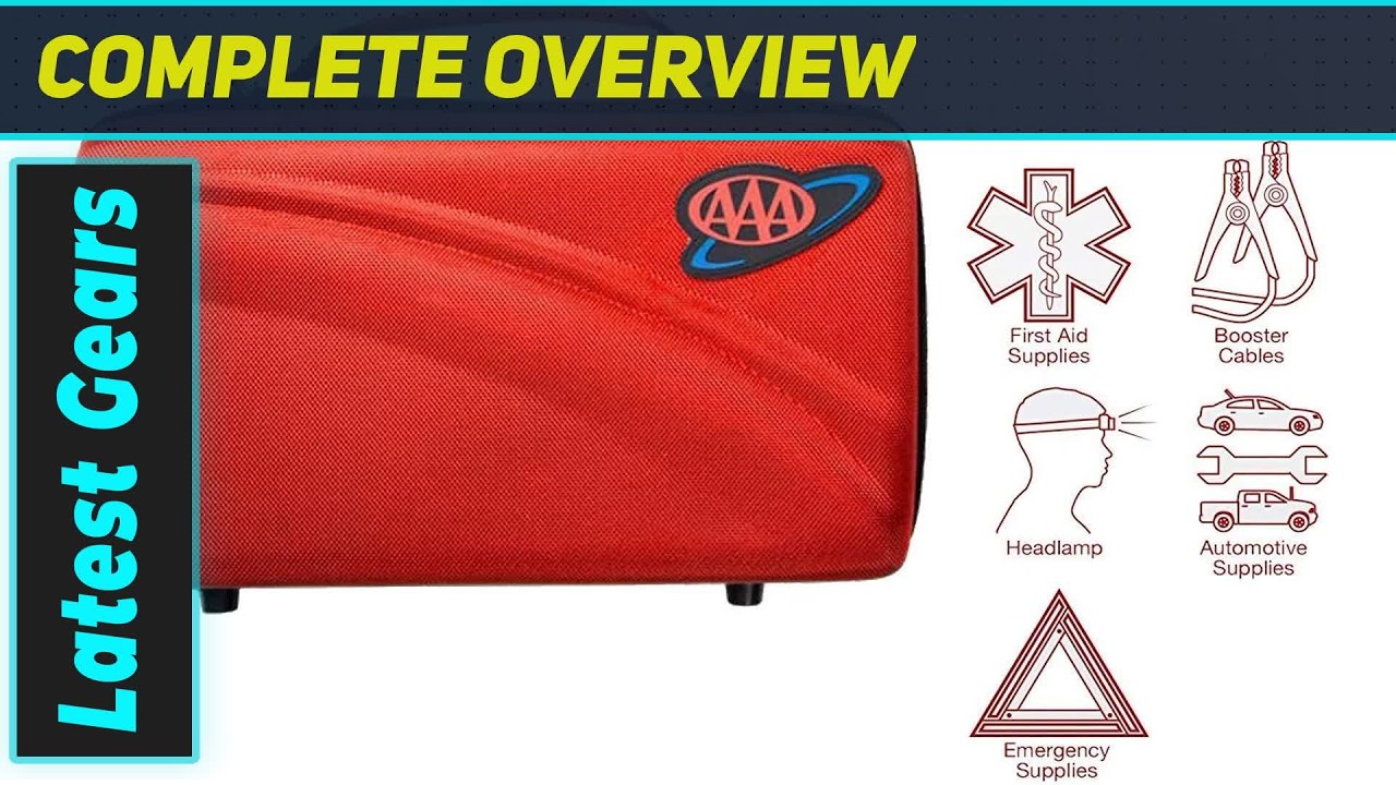 Amazing Lifeline AAA Executive Road Kit: Essential 67 Piece Car Safety Gear