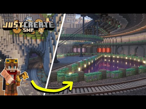 Starting my MEGA BASE in Minecraft Create Mod