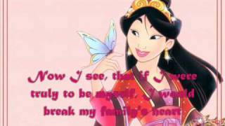 Mulan - Reflection (with lyrics)  ~Disney~