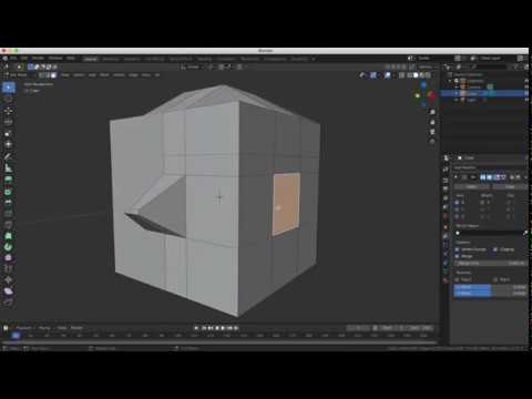 Beginners Blender 3D: Tutorial 7 - Modelling with the...