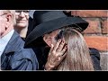 Crown Princess Mary Pictured Consoling Daughter At Funeral