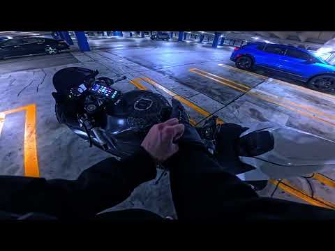 POV Kawasaki Ninja ZX6R Night Ride (Pure sound no music)