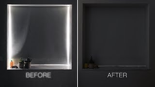 Eliminate Light Gaps on Window Blackout Roller Shades // Tiny Apartment Build Ep.7