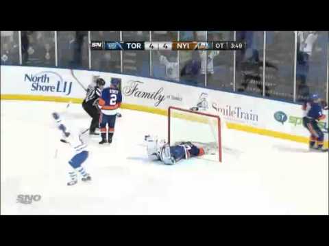 Phaneuf OT Goal VS Islanders - Feb 28th, 2013