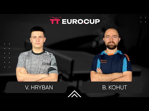 10:45 Vadym Hryban - Bohdan Kohut 31.07.2024 TT Euro.Cup Ukraine Elite. TABLE 3