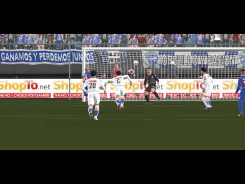 Gol muy raro del "Chino" Luna a Godoy Cruz de Mendoza