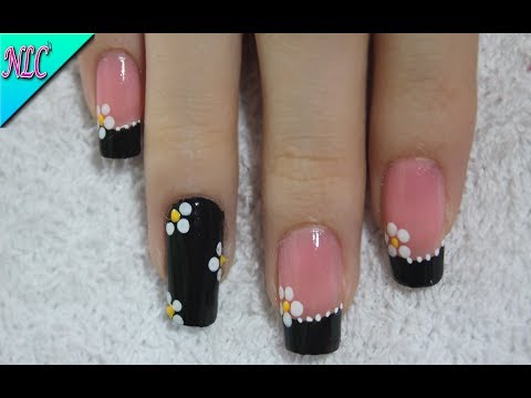 DISEÑO DE FRANCÉS PARA PRINCIPIANTÉS EN NEGRO – FRENCH NAIL ART – NLC