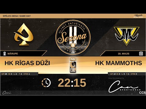 2022 05 18 Rīgas Dūži - Mammoths