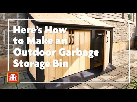 How to Make a Garbage Storage Bin for Your Curb Appeal