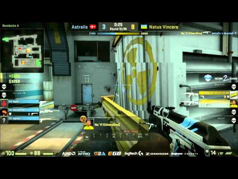 dev1ce Quad Kill with saved AWP - Astralis vs Natus Vincere CS:GO Counter Pit League Season 2 Finals