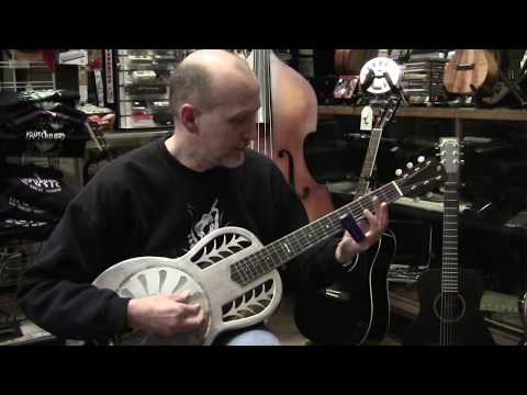 Morton SS Parlor - One of a kind resonator guitar with pickups image 10