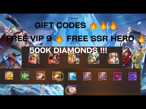PIRATE ARENA MOBILE - HOW TO REDEEM 6 GIFT CODE - FREE VIP 9 🔥 FREE 500K DIAMONDS 🔥 FREE SSR HEROES