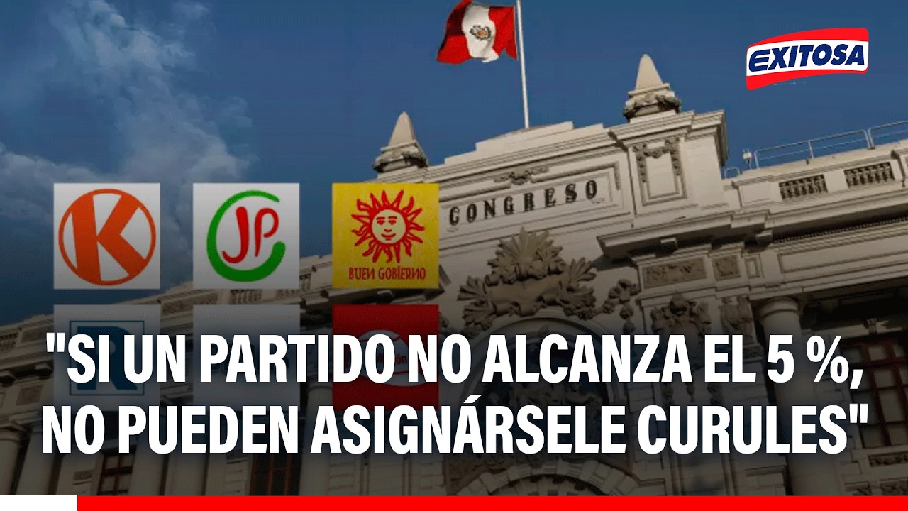 🔴🔵 Juan Sheput: "si un partido no alcanza el 5 %, no pueden asignársele curules"