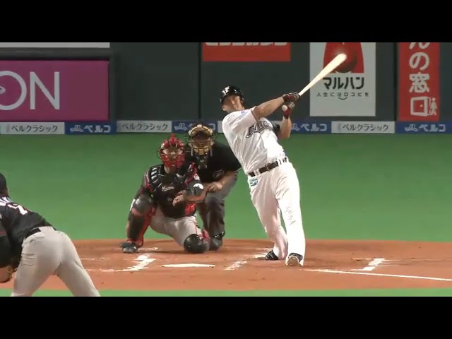 【2回裏】長いトンネル抜け ファイターズ・中田自身初の30号ホームラン!! 2015/10/1 F-M