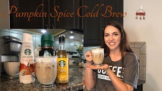 Easy DIY Starbucks Pumpkin Spice Cold Brew at Home! Only 3 Ingredients