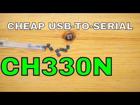 CH330N, USB-to-Serial IC for DIY projects, Arduino compatible