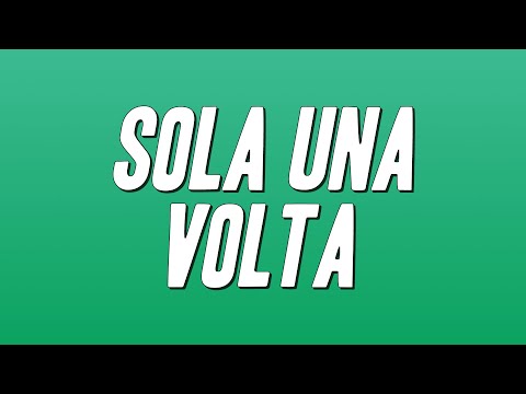 Alex Britti - Sola Una Volta (Testo)