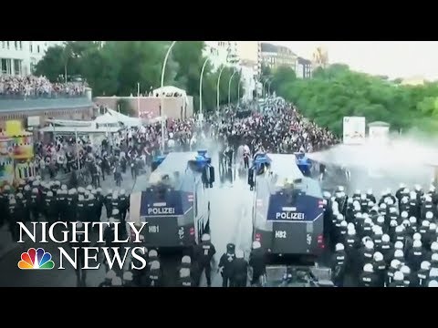 Mass Protests Turn Violent Outside G-20 Summit In Germany | NBC Nightly News