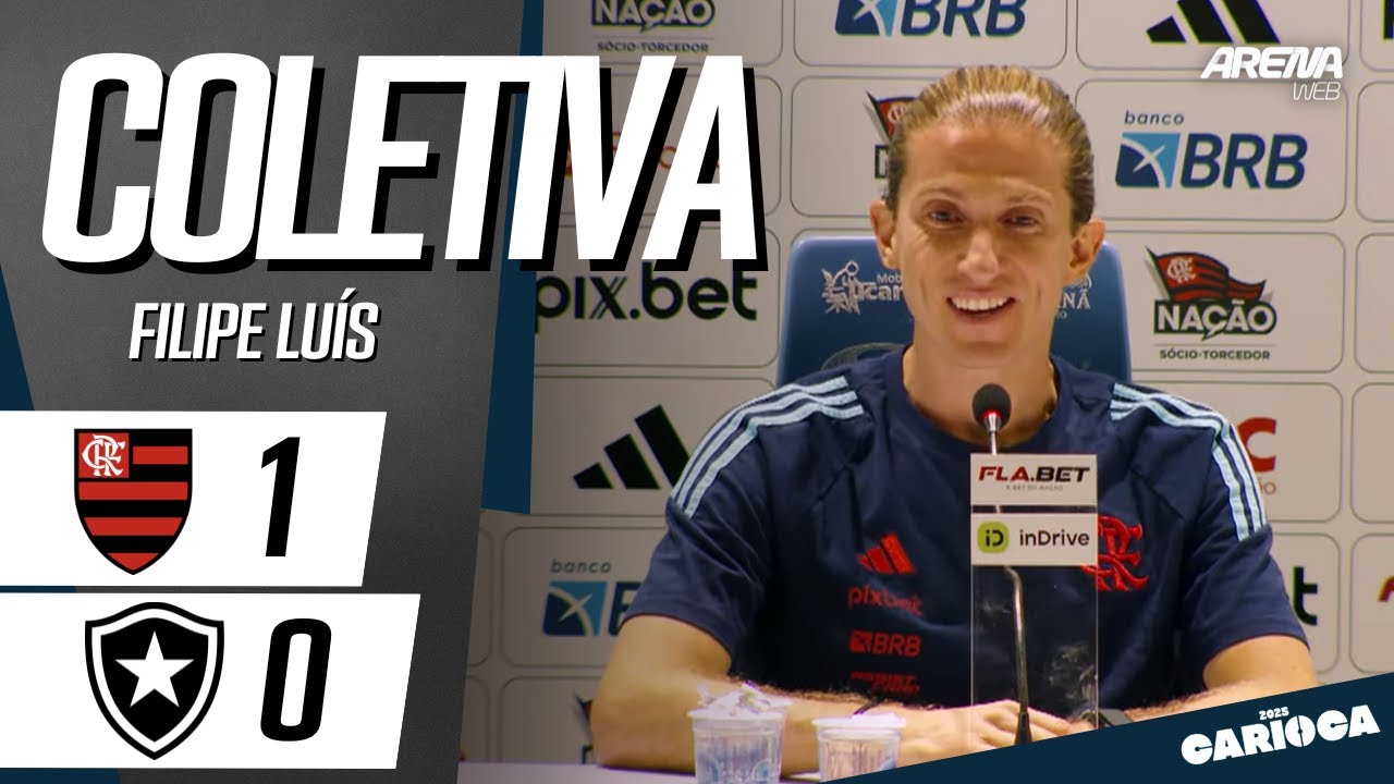 COLETIVA FILIPE LUÍS | AO VIVO | Flamengo x Botafogo - Carioca 2025
