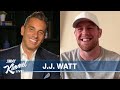 Guest Host Sebastian Maniscalco Interviews J.J. Watt – Playing Football Against His Brothers