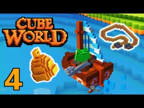[4] Spirit Bell, Boat, and Reins! Tons Of Equipment! (Cube World Gameplay)