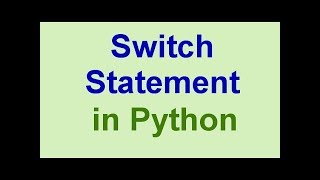 Python Programming&quot;ENGLISH&quot; Switch Case Statement in Python !PART 6!