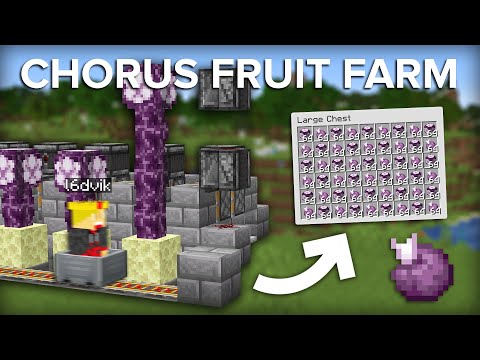 Chorus Fruit Farm - AFKable Design — Minecraft farm tutorial thumbnail