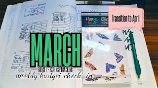 weekly budget check-in ( paycheck reset to April)