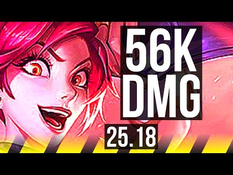 JINX & Nami vs SIVIR & Pantheon (ADC) | 56k DMG, 20/5/11, Godlike | EUW Master | 25.18