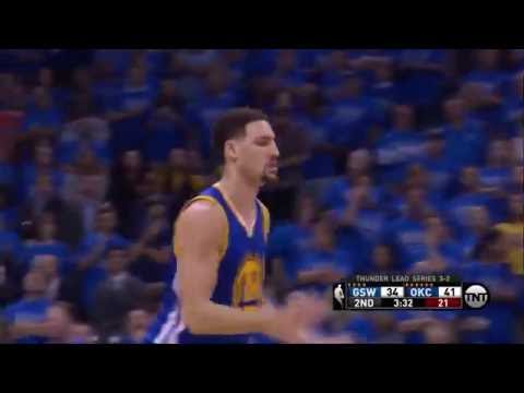 Klay Thompson's Tough Three   Warriors vs Thunder   Game 6   May 28, 2016   2016 NBA Playoffs