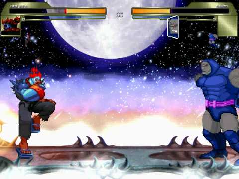 Cyber Akuma vs Darkseid Battle 3